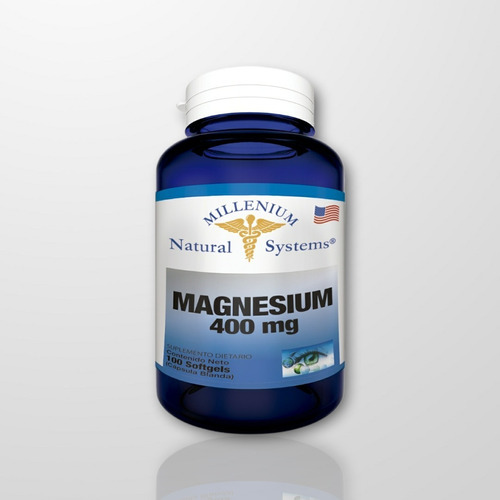 Magnesium 400mg Natural Systems - U - Unidad a $459