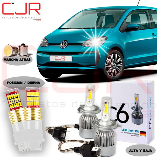 Lampara Cree Led Alta Baja T20 Marcha Atras Vw Up!