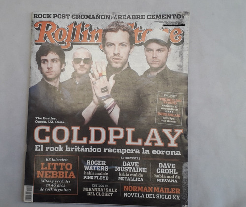Revista Antigua * Rolling Stone * N° 90 Tapa Coldplay