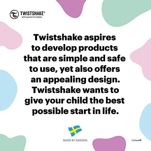 Twistshake 2x Pacifier 6+m Negro Blanco-pacificador De Silic