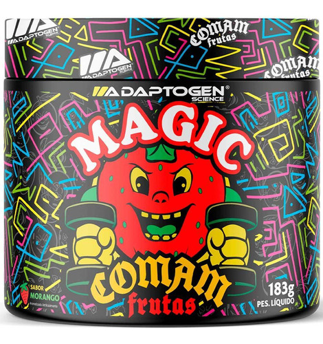 Pré Treino Magic Comam Frutas 183g Adaptogen Morango