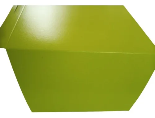 Cajas De Carton Tortas 14x14 Color Verde X 5 Unidades