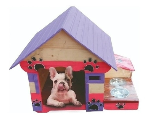 Imagen 1 de 6 de Casas Para Mascotas + Nombre Mascota
