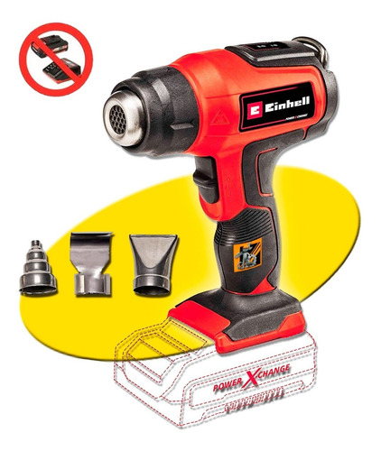 Pistola Calor Pintura Einhell Inalámbrica Aire Caliente 18v