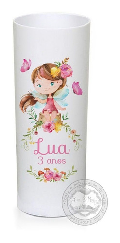 Copo Long Drink Personalizado Jardim Das Fadas