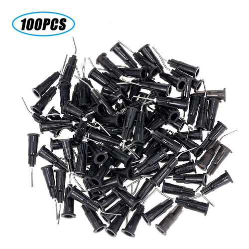 100pcs Aguja Dental Riego Puntas De Aguja Dobladas Flujo