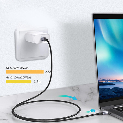 A Cable Usb C A Usb C De 3 M, Tipo C3.1 Gen2, 10 Gb, Carga