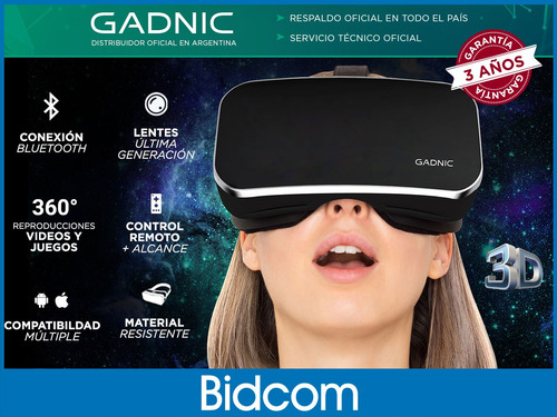 Lentes Realidad Virtual Vr Box Anteojos Casco 3d - Celular