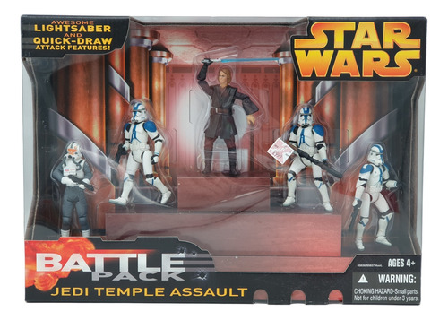 Star Wars Battle Pack Jedi Temple Assault Blister Dañado