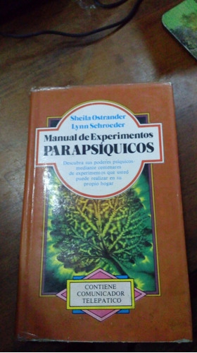 Libro Manual De Experimentos Parpsíquicos