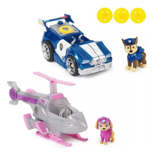 Patrulha Canina The Mighty Movie Conjunto Com 2 Veículos