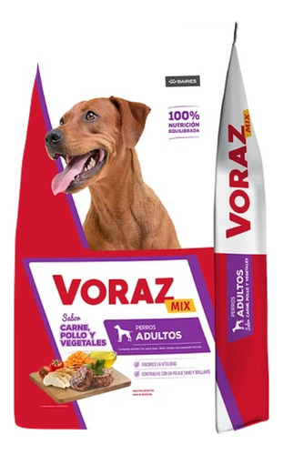 Voraz Perros Adulto Raza Mediana Y Grande 20 Kg