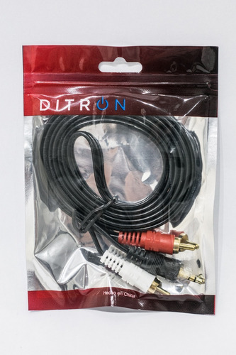 Cable De Plug 3,5mm A 2 Rca -1,50 Mts P/ Pc Parlantes
