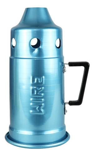Imagem 3 de 5 de Kit Narguile Completo Médio Magic Mezzo - Azul Vaso Twist