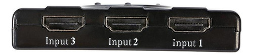 Negro 3 Puertos Hdmi Multi Display Interruptor Automático