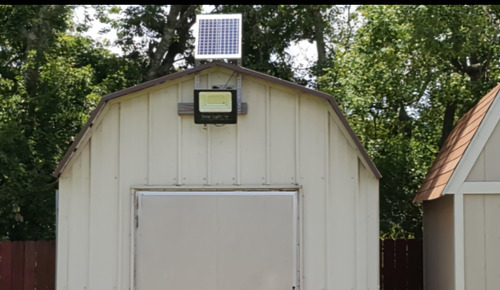 Imagen 7 de 10 de Reflector Solar Led 100w Recargable Exterior Luz Blanca Color De La Carcasa Negra Color De La Luz Blanco Neutro