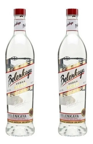 Vodka Belenkaya Gold X700cc X2 Unidades