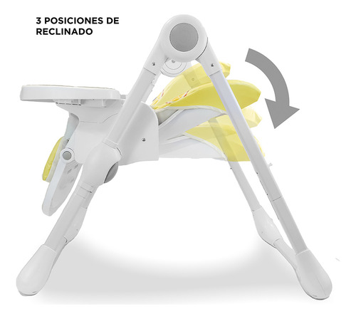 Silla De Comer Mango Bebe Bandeja Retraible Plegable Cta