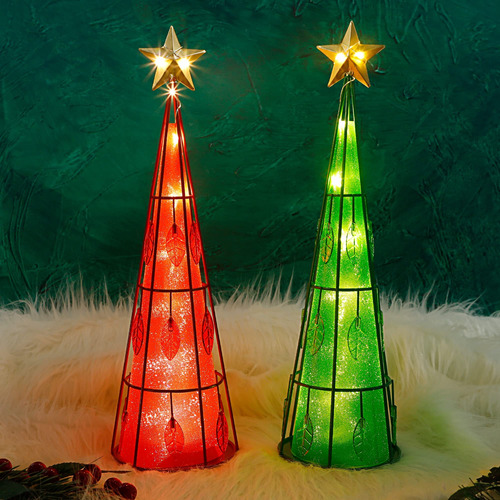 Juegoal Paquete De 2 Decoraciones De Mesa De Navidad Ilumina