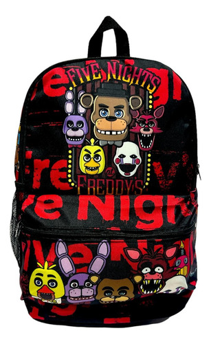 Mochila Five Nights At Freddys Escolar Diseños Exclusivos