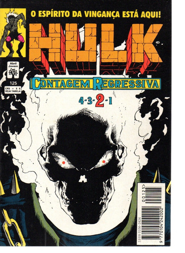 Lote O Incrivel Hulk N° 121 122 123 124 125 126 127 128 129 - Em Português - Editora Abril - Formato 13 X 19 - Capa Mole - 1994 - Bonellihq Cx464 I23