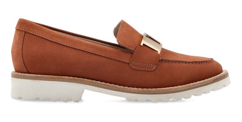 Mocasin Pasqualini Flamingo Cognac Para Dama