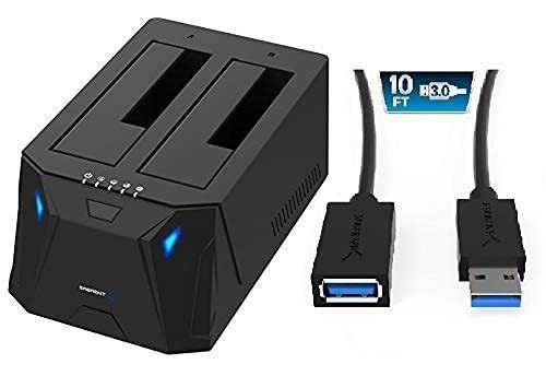 Sabrent Usb 3.0 Sata 2 3 Dual Bay Estacion Acoplamiento