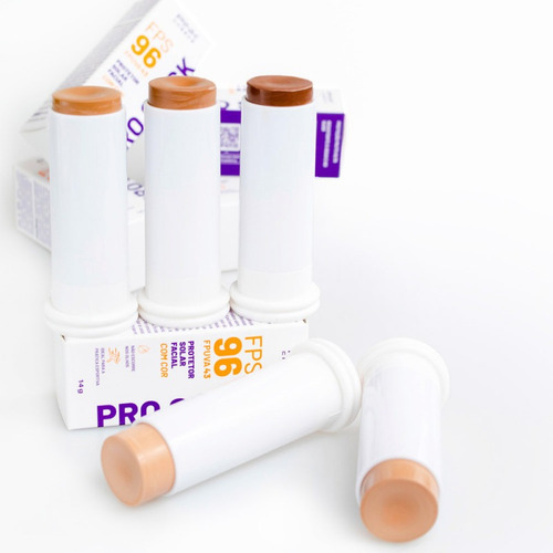 Imagem 6 de 9 de Pro Stick Protetor Solar Facial Fps96 Pro30 14g Pink Cheeks