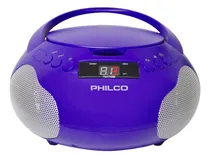 Comprar Philco Reproductor De Cd Portátil Boombox Con Altavoces Y Radio Am Fm | Reproductor De Cd Purple Boom Box Compatible Con Cd-r\u002Fcd-rw Y Cd De Audio | Entrada Auxiliar De 3.5 Mm | Sonido Estéreo