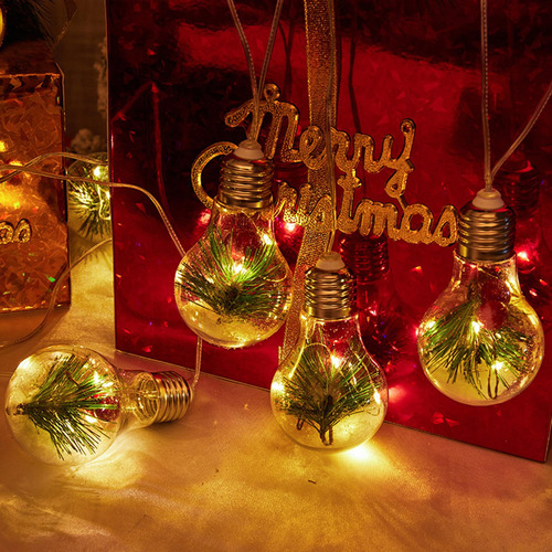 Lámpara De Luz De Cadena De Bombilla De Navidad Que Cuelga