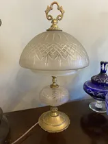Comprar Lámpara De Mesa Estilo Inglés Antigua Bronce Tulipa Tallada