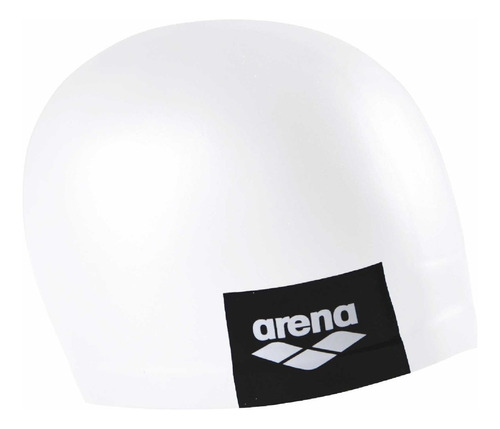 Gorra De Natación Arena Logo Moulded Blanco Silicona Diseño de la tela Liso Tamaño Unico