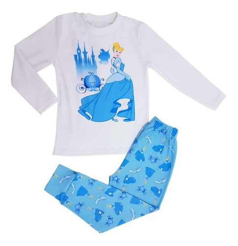 Pijama Manga Larga Moda Infantil Frozen Chicassuperpoderosas