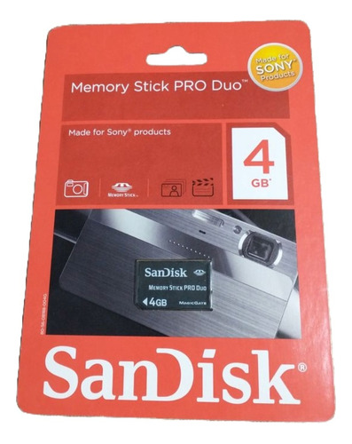 Sandisk 4gb Memoria Para Sony Stick Pro Duo