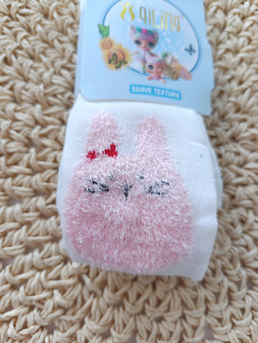 Medias Medibacha Can Can Para Bebe Blanco Conejo S/ 3-6 Meses