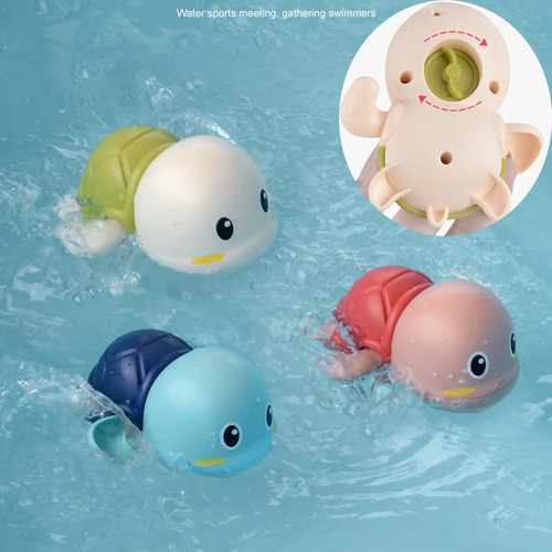 Pack 3 Juguetes De Baño Tortugas Nadadoras Para Bebé Niños