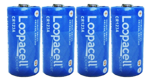 Loopacell 4 Baterias De Litio Cr123a De 3 V (no Recargables)