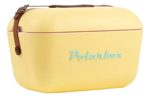 Polarbox - Mini Nevera Portatil 12L, Playa, Pequeña, Vintage, Asa