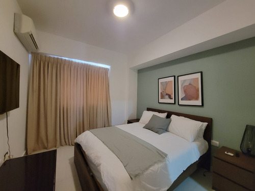 B277 Paraiso - Apartamento Amueblado En Alquiler $1,500 Usd Con Vista A La Ciudad, Piscina Y Gimnasio #foxpiantini