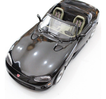 Miniatura Burago Dodge Viper Rt/10 1993 1:18 3065 Cor Preto