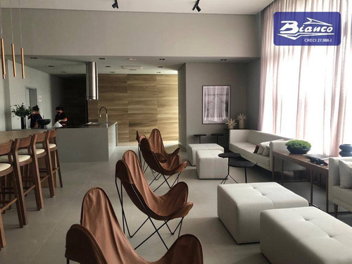 Imagem 13 de 24 de Apartamento Compacto 39m2 Com Sacada ,andar Alto, 1 Vaga. - Ap4840