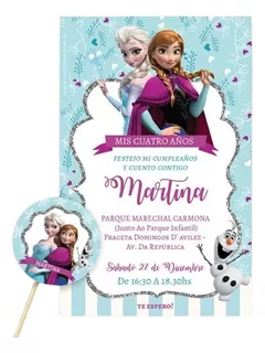Kit Imprimible Frozen Anna Y Elsa Editable Pdf