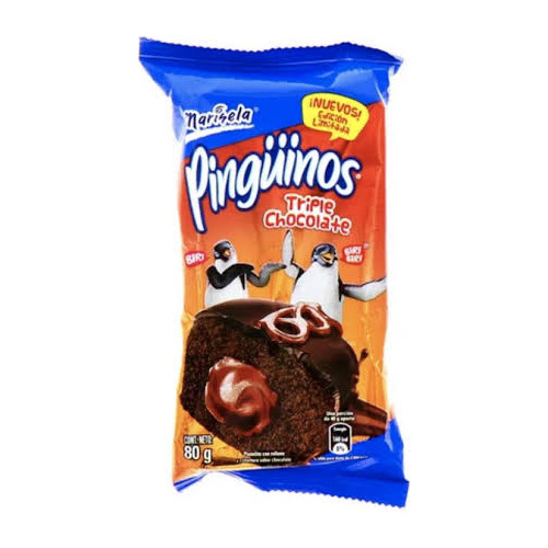 Pinguinos Sabor A Triple Chocolate (10 Piezas De 80 Gr C/u).