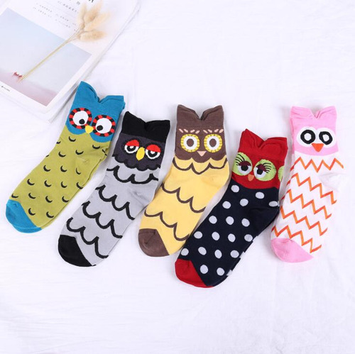 Calcetines Japoneses Adorables Con Forma De Gato Redondo Par