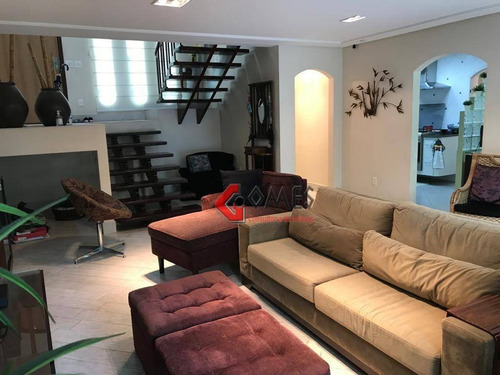 Imagem 2 de 30 de Sobrado Com 3 Dormitórios À Venda, 247 M² Por R$ 1.700.000,00 - Jardim - Santo André/sp - So1112