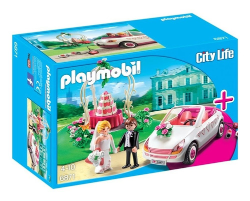 Playmobil 6871 Fiesta De Boda Novios Pastel Serie City Life