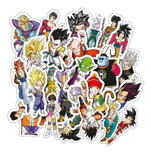 Dragon Ball 50 Calcomanía Sticker Contra Agua