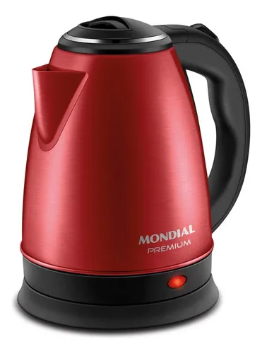 Chaleira Elétrica Pratic Mondial Vermelho/inox 1500w Ce-06-r Cor ...
