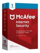 Comprar Antivirus Mcafee Internet Security 1 Dispositivo 1 Año