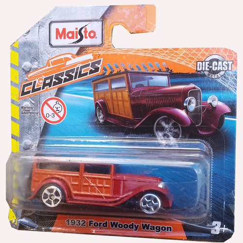 1932 Ford Woody Wagon -  Maisto 1/64 - Die-cast Metal